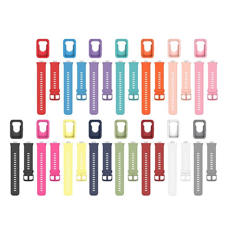 Silicone Watch Band for Huawei Watch Fit Replacement Adjustable Wrist Strap + Anti-scratch Watch Case Silicone Watch Band for Huawei Watch Fit Replacement Adjustable Wrist Strap + Anti-scratch Watch Case